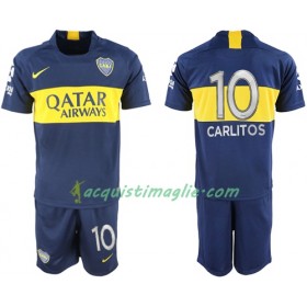 Divisa di Calcio Boca Juniors Carlitos 10 Bambino Prima 2018/2019